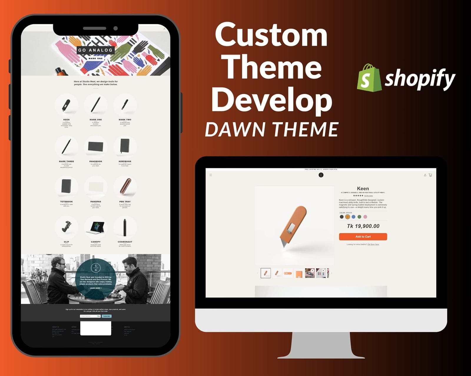 Studio Neat Product Brand | Custom Shopify Theme (Dawn-Based)